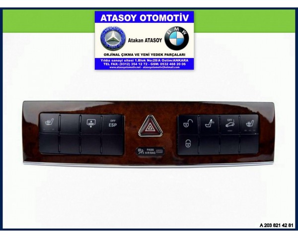 MERCEDES W203 KONTROL PANELİ A2038214281 A2038706110 A2038701510 , A2038214181 A2038706010 A2038701410 2038214281 2038706110 2038701510 2038214181 2038706010 2038701410